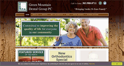 Desktop Screenshot of greenmountaindentalgroup.com